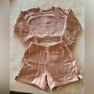 Reformation Pink Sweat Set